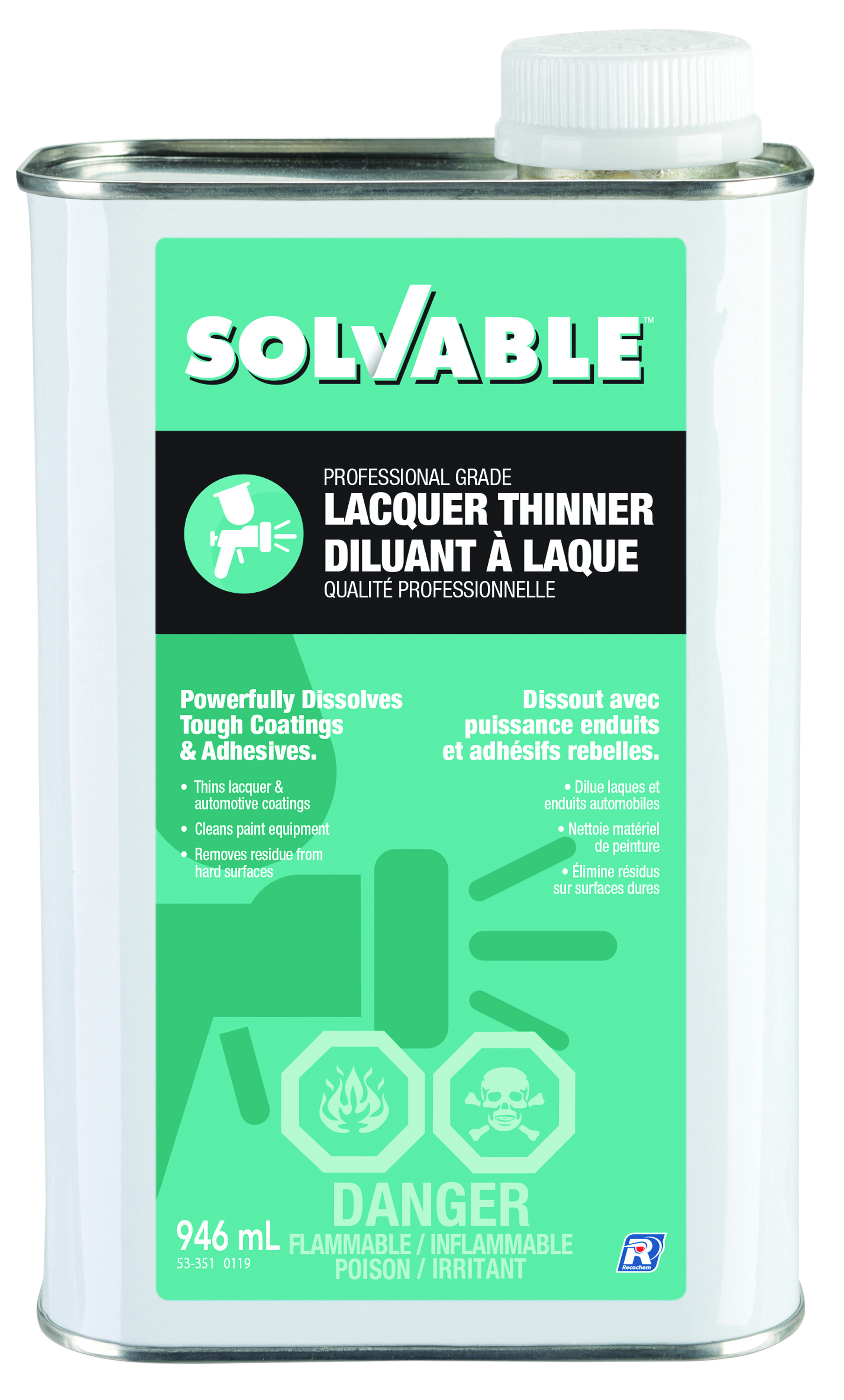 Diluant à laque soluble, 946 ml